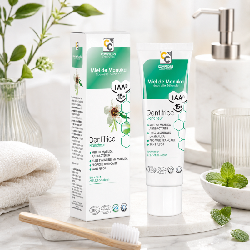 Dentifrice Blancheur Bio au Miel de Manuka IAA15+ – Image 3